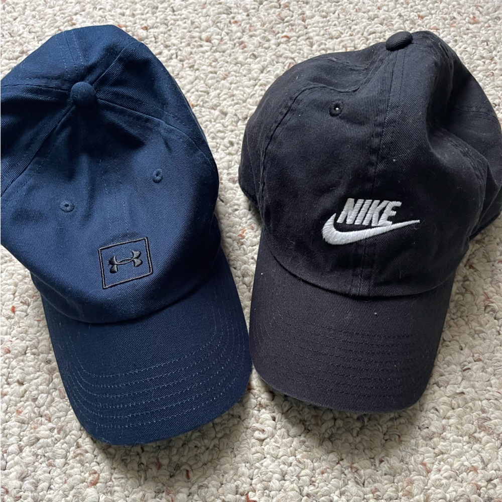 Nike and UA hat